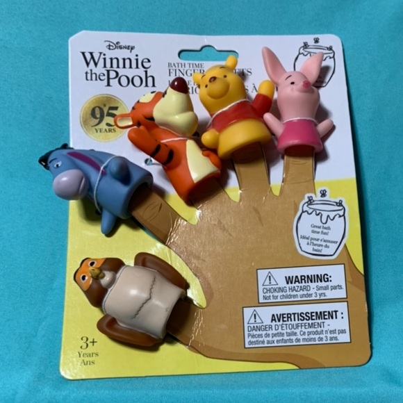 Winnie the Pooh Finger Puppets Owl, Eeyore, Tigger, Winnie the Pooh, and Piglet - Picture 1 of 2